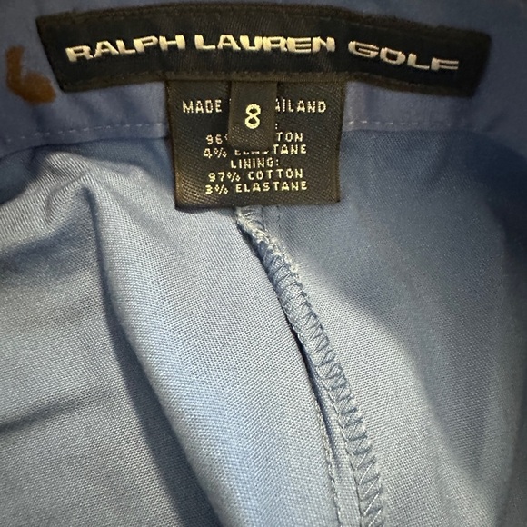 Ralph Lauren Golf Women’s Blue Cotton Skirt Size 8 with Side Zipper Pockets - Picture 11 of 12